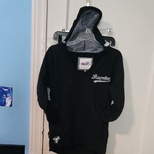 Touch by Alyssa Milano Black Hoodie with Gray Accents